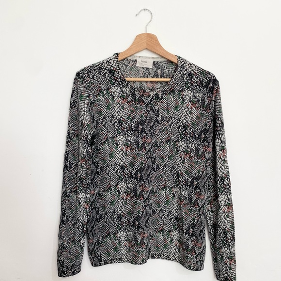 Hush Sweaters - Hush Snakeskin Pattern Wool Blend Jumper Size M